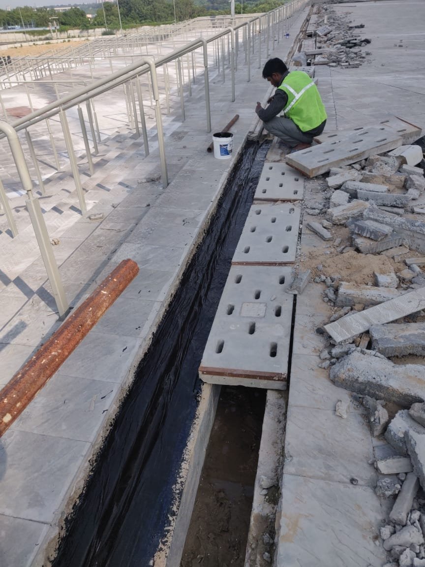 Expansion joint waterproofing