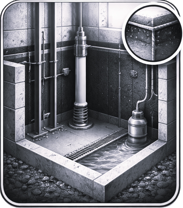 Lift pits and underground structures