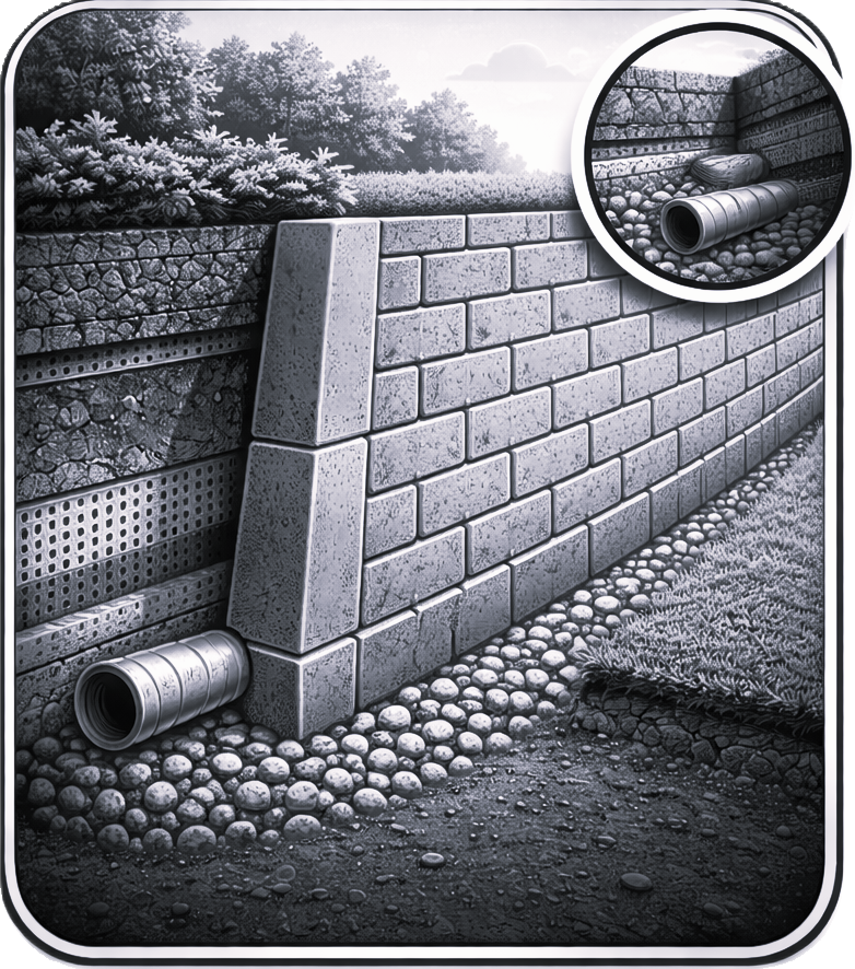Retaining walls and substructures